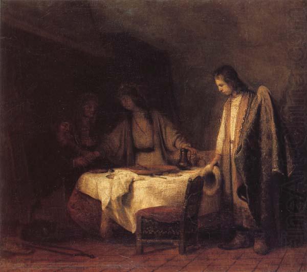 Tobias's Farewell to His Parents, Samuel Dircksz van Hoogstraten